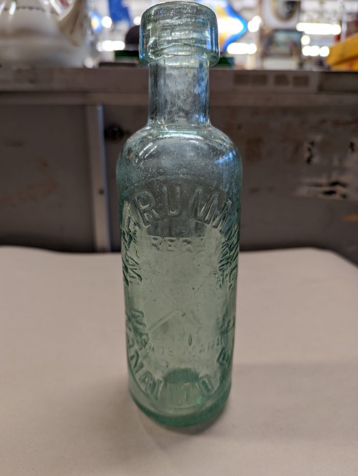 Antique W.E. Rumming Nanaimo B.C Riley Glass Bottle Antique Alley